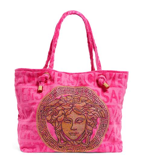 versace beach bag|versace pink bag.